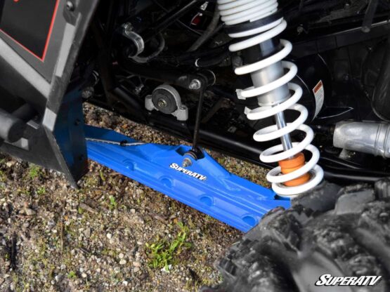 SuperATV 1" Rear Offset Trailing Arms Velocity Blue Fits 16-21 RZR XP Turbo - Image 2