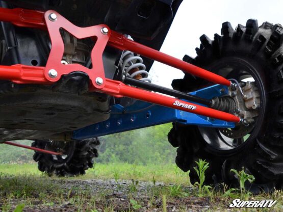 SuperATV 1" Rear Offset Trailing Arms Velocity Blue Fits 16-21 RZR XP Turbo - Image 3