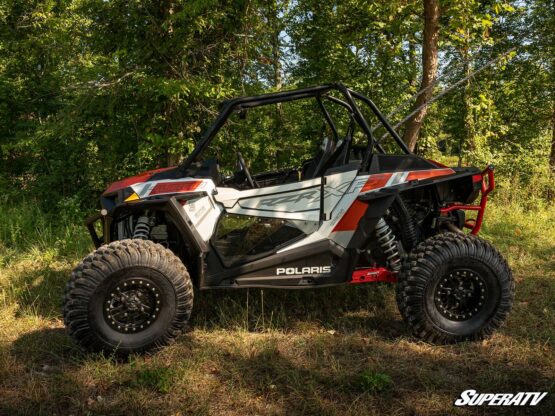 SuperATV High Clearance Trailing Arms Red For Polaris RZR RS1 - Image 3