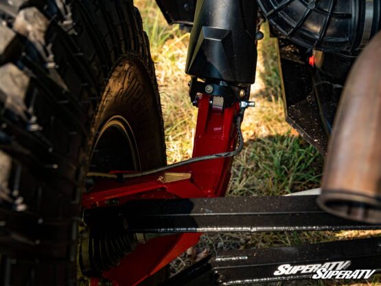 SuperATV High Clearance Trailing Arms Red For 14-21 Polaris RZR XP 1000