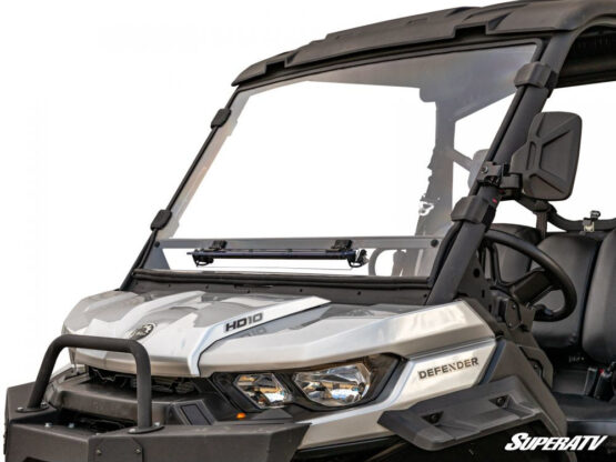 Scratch-Resistant Flip-Vented Full Windshield