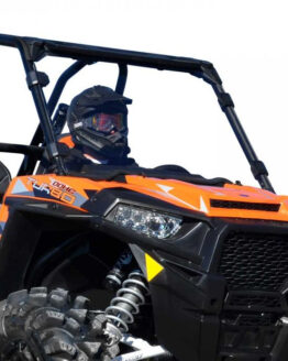 SuperATV Full Windshield Clear Poly For 14-18 Polaris RZR XP 1000