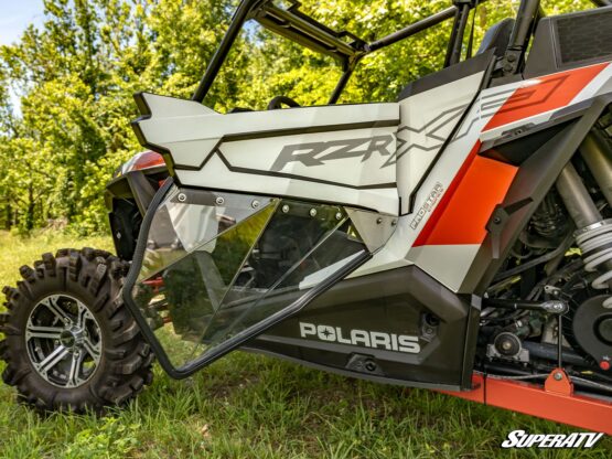 SuperATV Clear Lower Doors Polycarbonate For 19-21 Polaris RZR S 1000 - Image 3