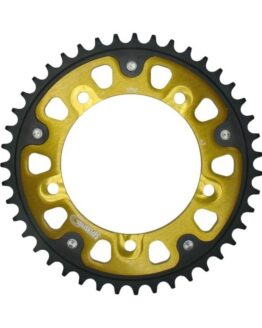 Supersprox Stealth Rear Sprocket 43T Gold 525 Chain Fits Suzuki Triumph