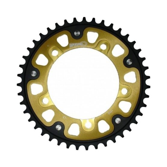 Supersprox Stealth Rear Sprocket 45T Gold 525 Chain Fits Suzuki Triumph