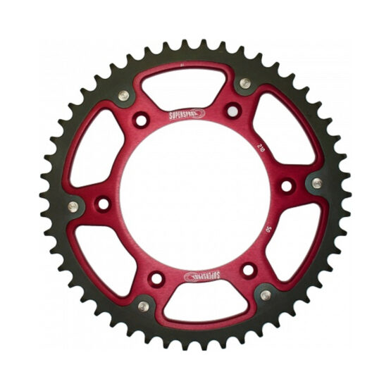 Supersprox Stealth Rear Sprocket 52T Red 520 Chain Fits Honda CR/CRF/XR