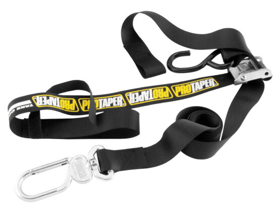 84" Long X 1-1/2" Swivel Carabiner Tie-Downs - Black - Image 4
