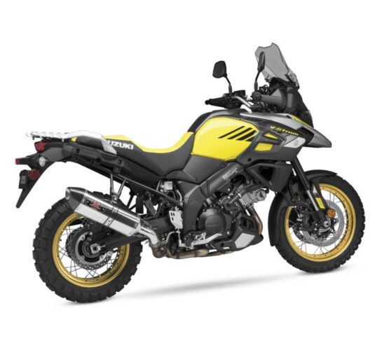 Yoshimura R77 Stainless Slip-On Exhaust Silver Fits 14-19 Suzuki V-Strom 1000 - Image 2