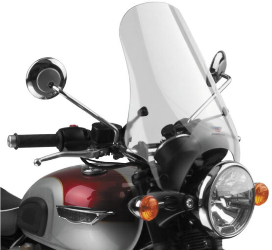 Street 17" Windscreen Clear w/Quicket Mount 1" - Image 2