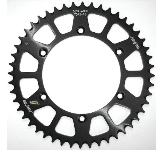 Works Triplestar Aluminum Rear Sprocket 52T - Black