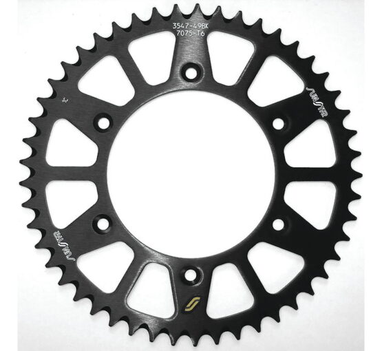 Works Triplestar Aluminum Rear Sprocket 49T - Black