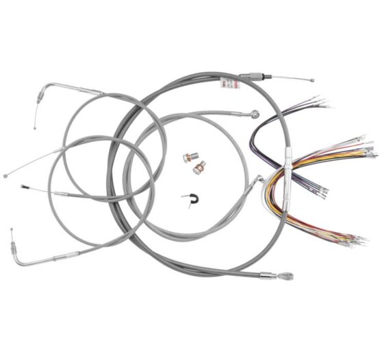Extended S.S. Control Cable Kit - 14" tall bars
