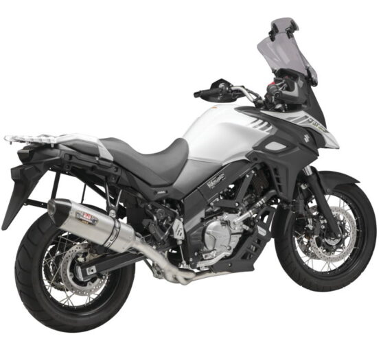 Yoshimura R-77 3/4 Slip-On Exhaust SS/Carbon Tip Fits 17-18 Suzuki VStrom 650 - Image 3
