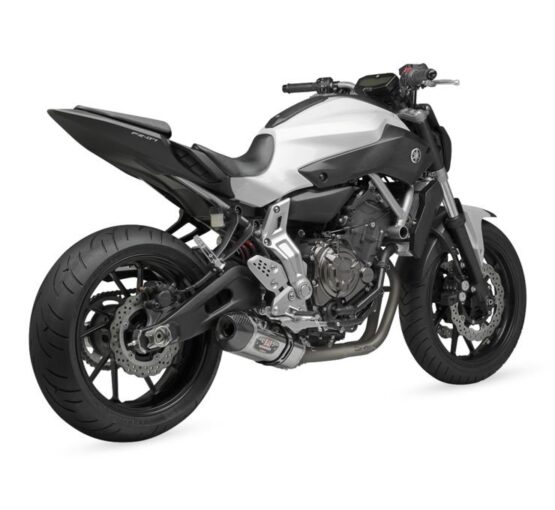 R77 Works Stainless Full Exhaust Silver Fits 15-21 Yamaha FZ-07 MT-07 XSR700 - Image 2