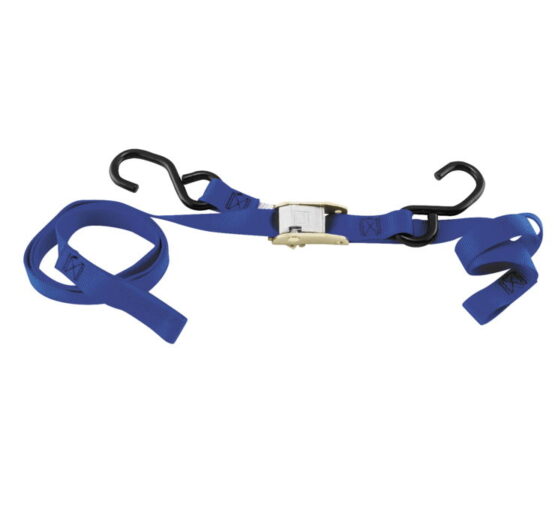 Blue Integra Tie-Downs Pair 69"x1" - 1200lbs, Cam Buckle w/soft-loop - Image 2