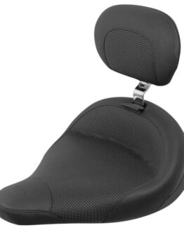 Plain Vinyl Solo Seat w/Backrest