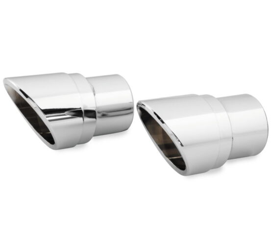 Slash-Cut End Caps Chrome