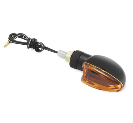 Ultra Small Mini Marker Light V Shaped - Amber Lens - Black Housing - Image 2
