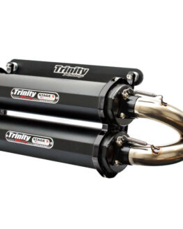 Dual Black Cerakote Aluminum Full Exhaust
