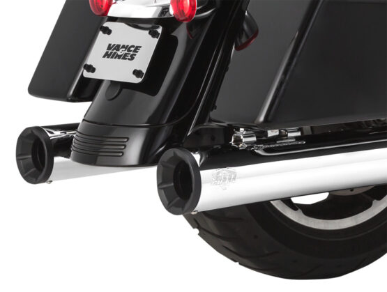 Eliminator 400 Chrome Black Tip Dual Slip On Exhaust - Image 2