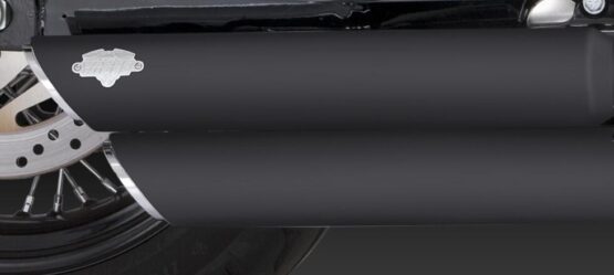 Twin Slash Black 3" Slip On Exhaust Mufflers - Image 3