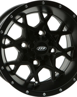 HURRICANE WHEEL 12X7 4/137 5+2 BLACK 12MM TAPPERED