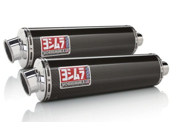 Yoshimura RS3 Carbon Fiber Dual Slip-On Exhaust Black Fits Gen 2 Hayabusa