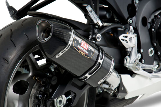 Yoshimura R77 Carbon Fiber Slip-On Exhaust Black Fits 11-24 GSXR600/750 - Image 3
