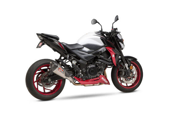 Yoshimura AT2 Stainless Slip-On Exhaust Silver Fits 18-21 Suzuki GSX-S750/Z - Image 3