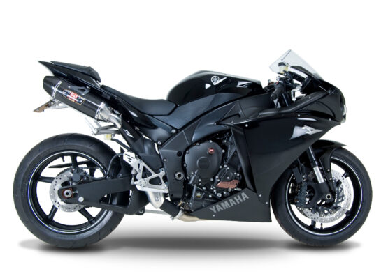 Street R77 Carbon Fiber Dual Slip On Exhaust - Image 4