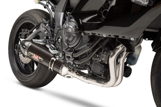 Yoshimura R77 Carbon Fiber Full Exhaust Black Fits Yamaha FZ-07 MT-07 XSR700 R7