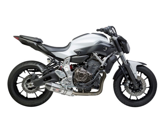 R77 Works Stainless Full Exhaust Silver Fits 15-21 Yamaha FZ-07 MT-07 XSR700 - Image 8