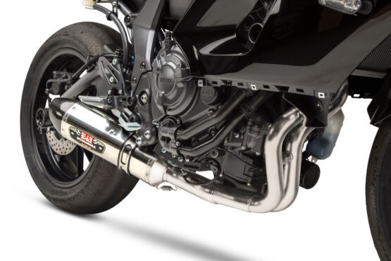 R77 Works Stainless Full Exhaust Silver Fits 15-21 Yamaha FZ-07 MT-07 XSR700