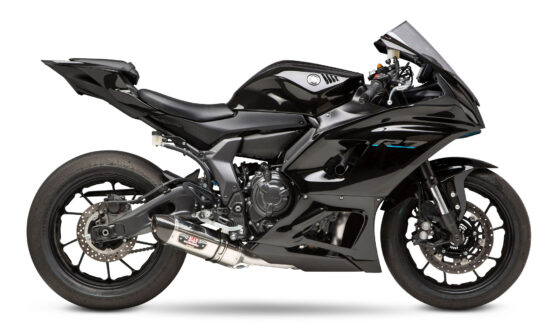 R77 Works Stainless Full Exhaust Silver Fits 15-21 Yamaha FZ-07 MT-07 XSR700 - Image 4