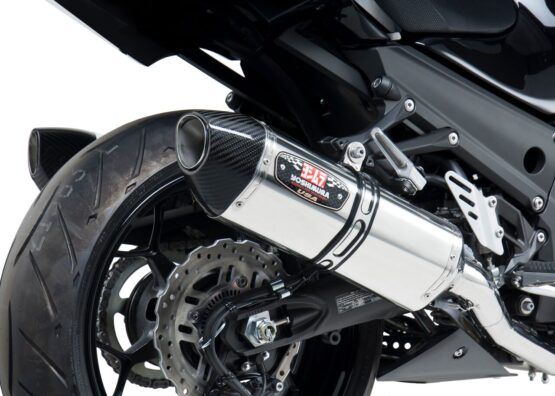 Yoshimura R77 SS Dual Slip-On Exhaust Silver Fits 12-23 Kawasaki ZX14