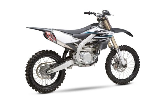 RS4 Slip-On Exhaust Stainless Steel Fits 18-22 YZ450F 19-22 YZ450FX WR450F - Image 4
