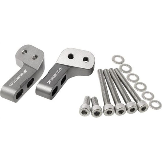 DRC Aluminum Handguard Side Mount Silver Fits 19+ Honda CRF450L/X